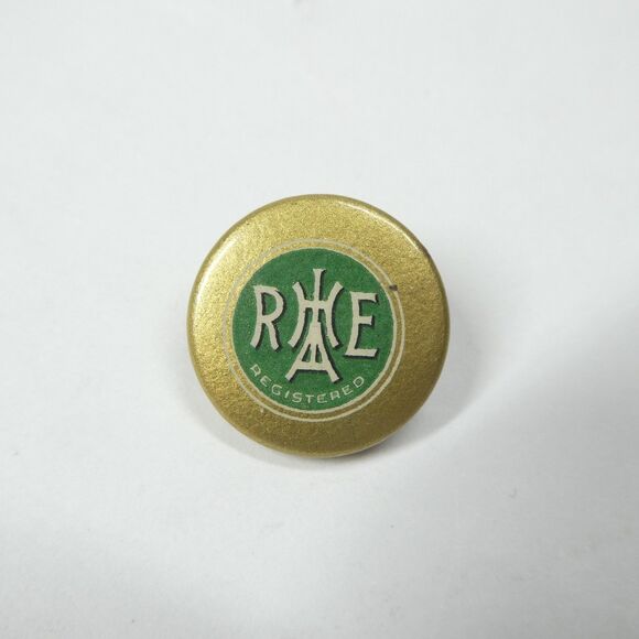 RHAE Registered Labor Union Pin Pinback Button Vintage - Picture 1 of 4